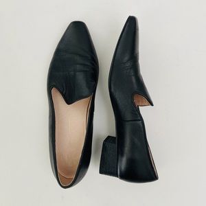 Black Leather Loafer Size 10